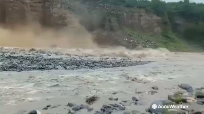 Homes inundated, roads damaged as heavy rain triggers landslides and flash flooding