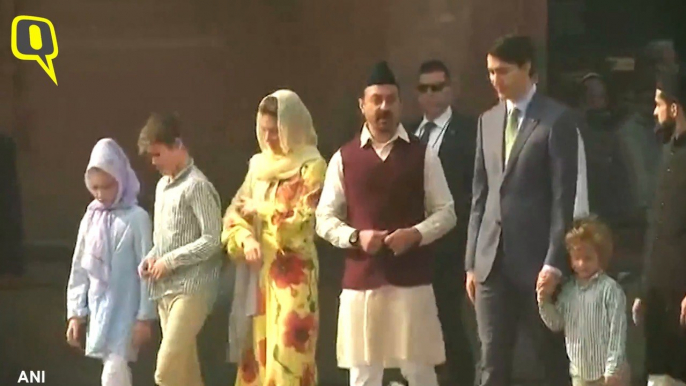 Canadian PM Justin Trudeau at Jama Masjid in the Capital