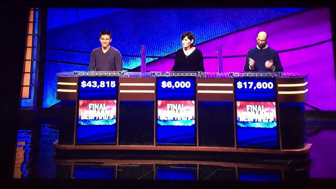 Jeopardy! Hollywood History on Final Jeopardy with James Holzhauer 3rd Appearance (4/8/19)