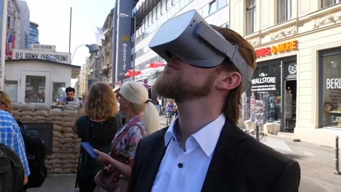 Watch: Visitors step behind the Iron Curtain with VR tour of East Berlin