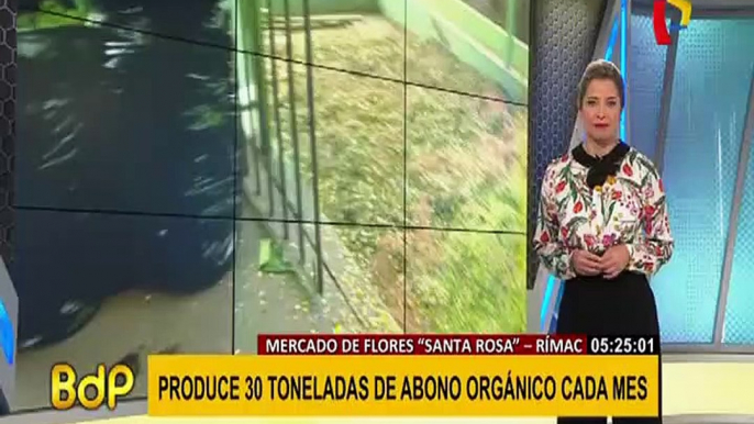 Rímac: Mercado de Flores Santa Rosa produce abono orgánico