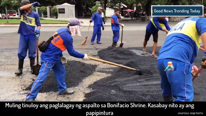 BONIFACIO SHRINE EYE-SHORE IS NOW PAINTED