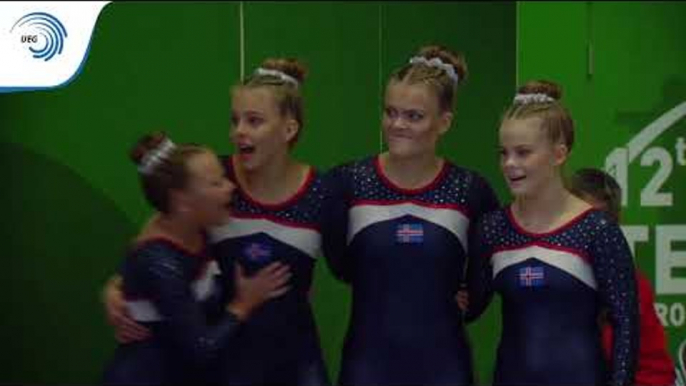 Iceland - 2018 TeamGym European bronze medallists, junior women's team