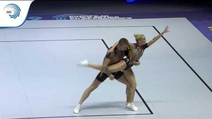 Andreea BOGATI & Dacian BARNA (ROU) - 2019 Aerobics European bronze medallists, mixed pair