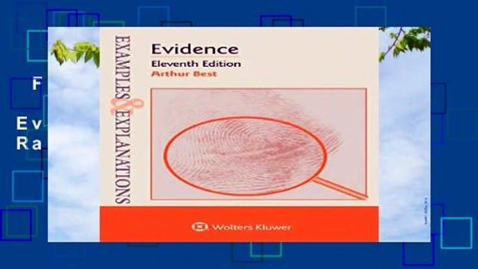 Full version  Examples   Explanations for Evidence  Best Sellers Rank : #3