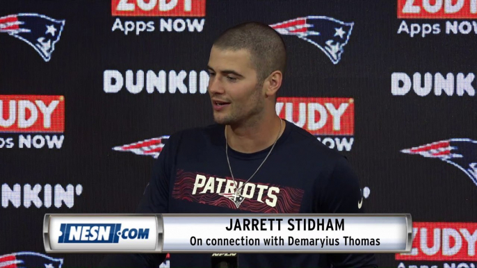 Jarrett Stidham Patriots Vs. Giants Preseason Postgame Press Conference