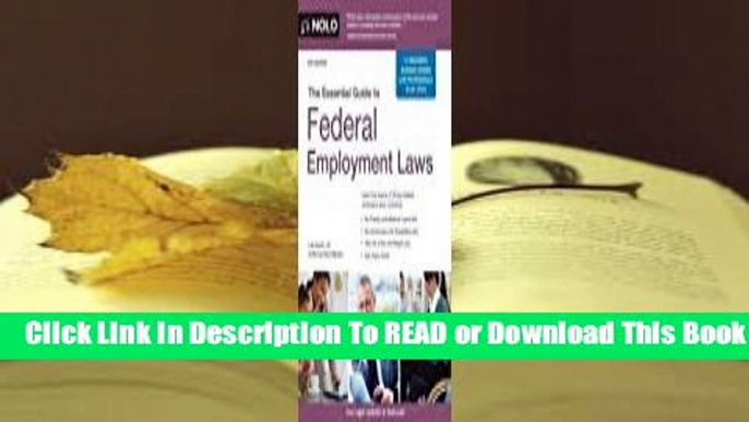 Full E-book The Essential Guide to Federal Employment Laws  For Online