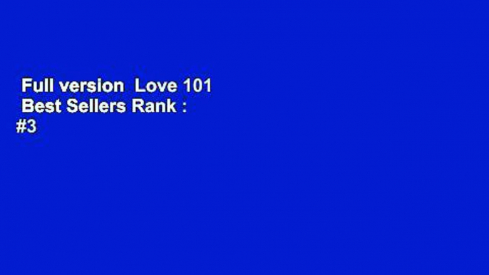 Full version  Love 101  Best Sellers Rank : #3