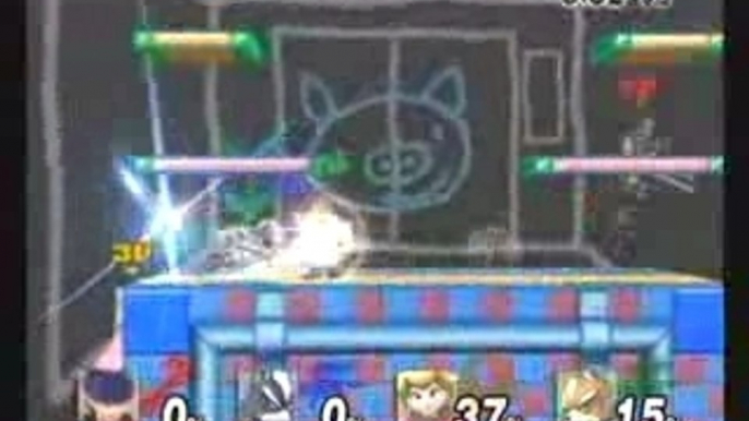 Super Smash Bros. Brawl - Ike VS Wolf VS Peach VS Fox