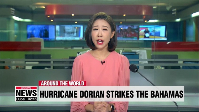 Category 5 Hurricane Dorian strikes the Bahamas