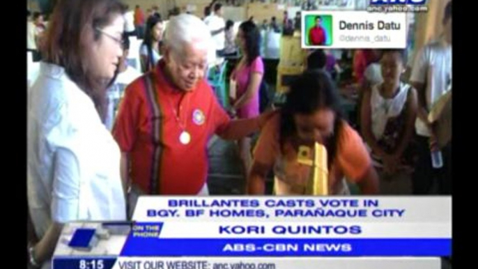 Brillantes casts vote in just 2 min