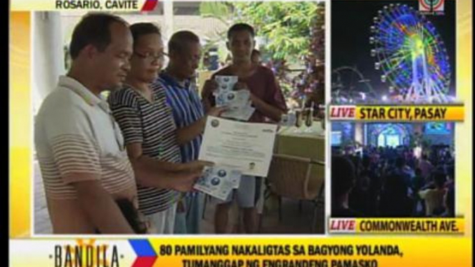 Yolanda survivors receive gifts from Cavite govt