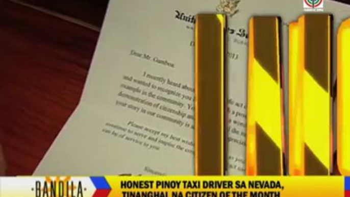 Pinoy taxi driver named Citizen of the Month in Las Vegas