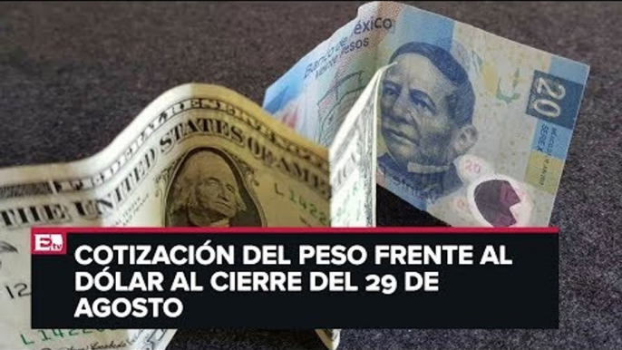 Así cerró el peso frente al dólar