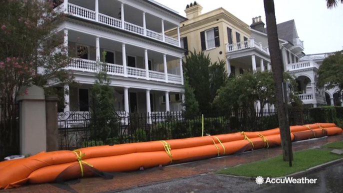 'World's largest sandbags' to take on Hurricane Dorian