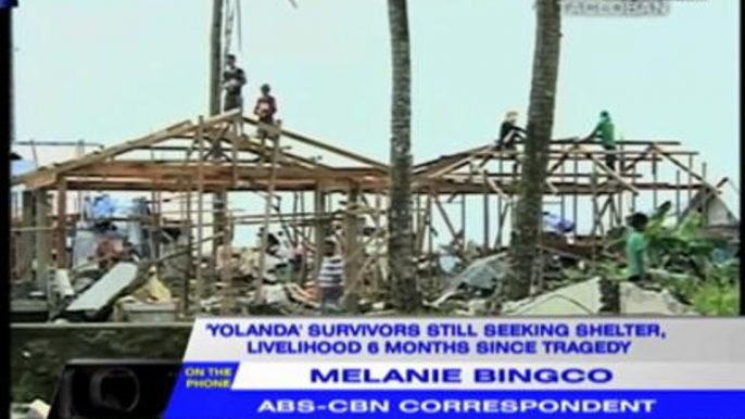 Yolanda survivors lack shelter 6 months later