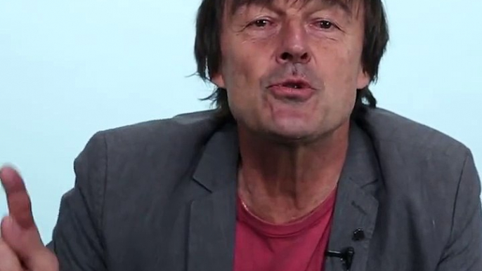 "Il faut que l'on construise un monde qui partage, pas un monde qui épuise ou qui concentre"  Voici le Speech de Nicolas Hulot