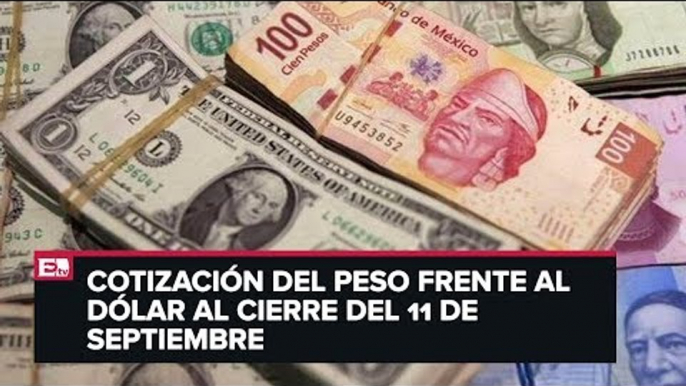 Así cerró el peso frente al dólar