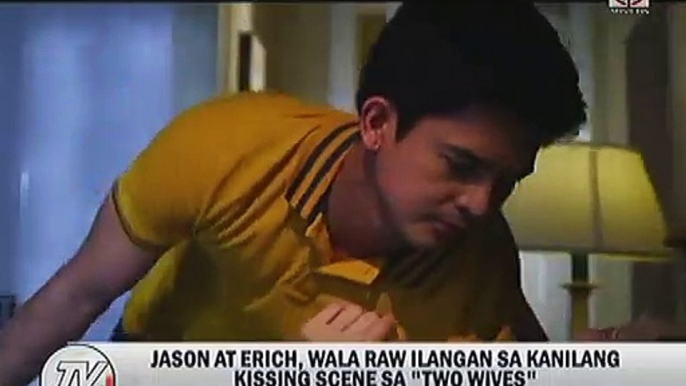 Jason at Erich, wala raw ilangan sa kanilang kissing scenes sa ""Two Wives""