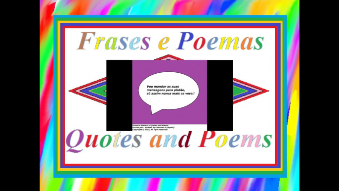 Vou mandar suas mensagens para plutão! [Frases e Poemas]