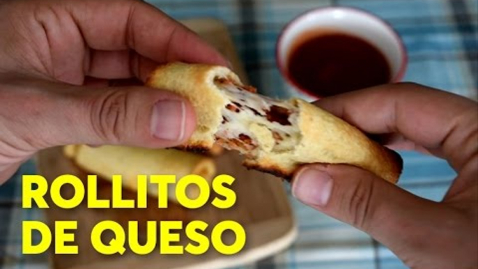 Rollitos de queso con chorizo | Chilantojos