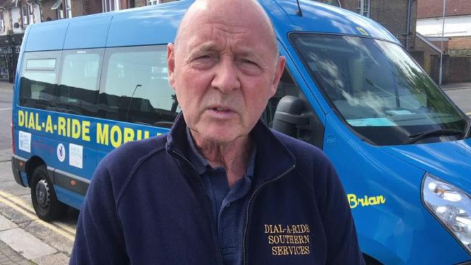 Worthing bus named after Brian Ingham, Dial A Ride driver