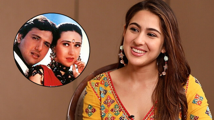 Sara Ali Khan reacts on reprising Karisma Kapoor’s role in Coolie No 1