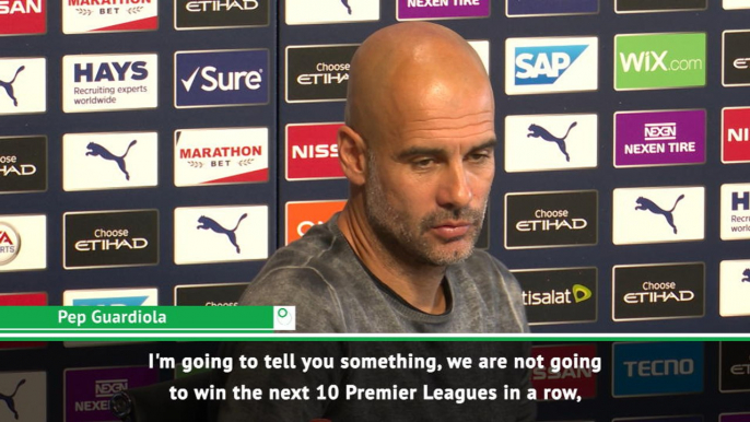 Manchester City will not win next 10 Premier League titles - Guardiola