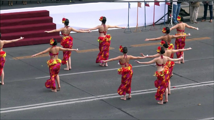 Rapa Nui and Chilean traditional dance independence day celebration 2019 in Chile