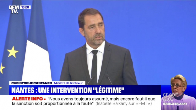 Fête de la musique à Nantes: une intervention "légitime", mais des "modalités pas adaptées", déclare Christophe Castaner