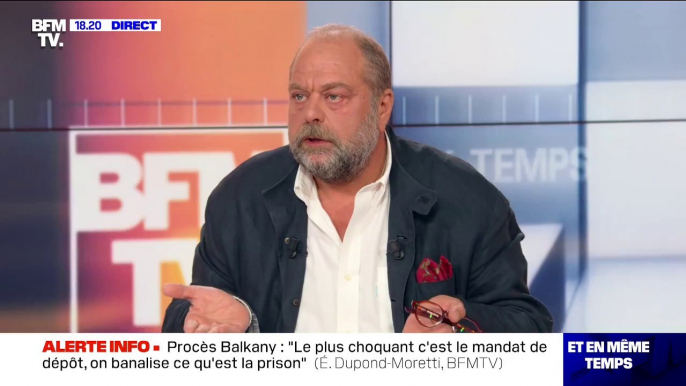 Dupond-Moretti sur le soutien des Levalloisiens à Patrick Balkany: "Les gens sont choqués par la fraude fiscale, mais ils ne le résument pas ça"