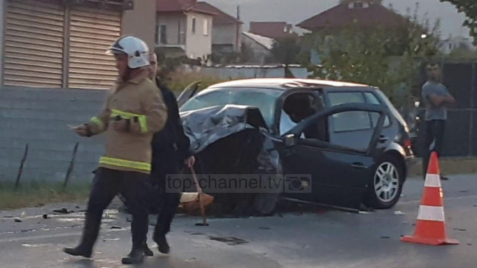 Foto/ Aksident në aksin Korçë-Pogradec, 1 i vdekur dhe 4 të plagosur