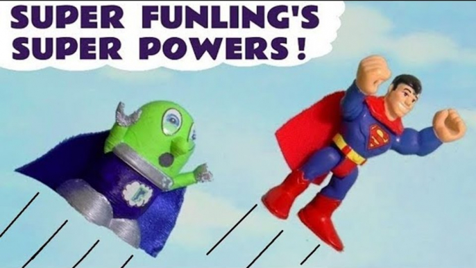 Funny Funlings Superpowers with DC Comics and Marvel Avengers 4 Endgame Superheroes with Lightning McQueen in this Toy Story Full Episode English