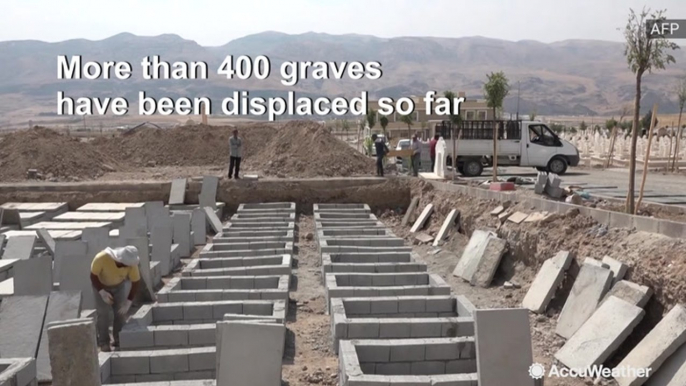 Hundreds of graves moved as town prepares to be flooded