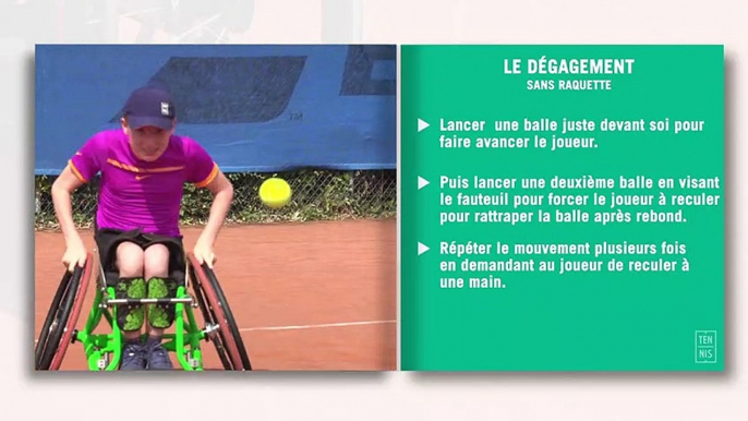 Les fiches techniques du tennis-fauteuil : le dégagement