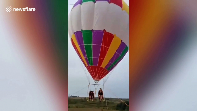 Mom and son killed after falling from tethered balloon in eastern China