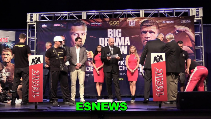 GGG CO MAIN WEIGH IN AND FACEOFF