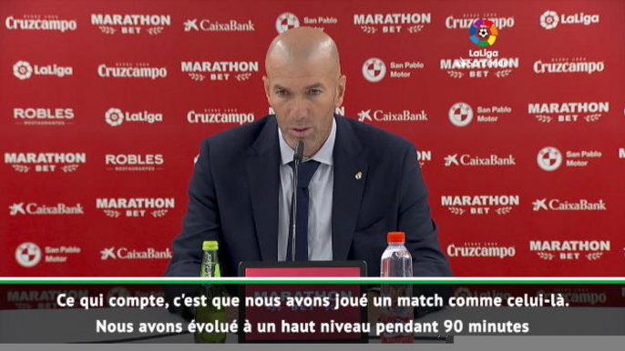 5e j. - Zidane : "Nous avons évolué à un haut niveau"