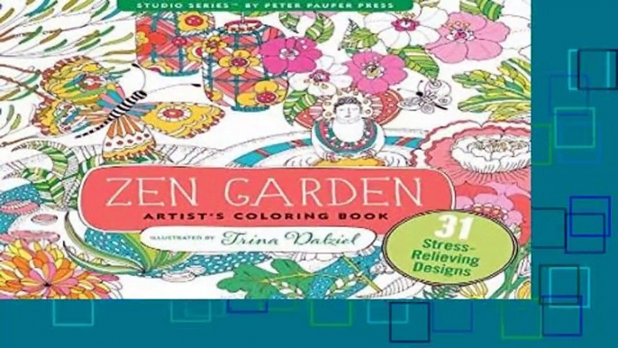 Full E-book  Zen Garden Adult Coloring Book (31 stress-relieving designs) (Artists  Coloring