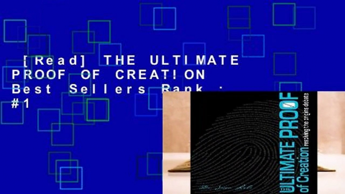 [Read] THE ULTIMATE PROOF OF CREATION  Best Sellers Rank : #1