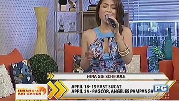 Umagang biritan with Nina's rendition of ""Through The Fire"" on UKG