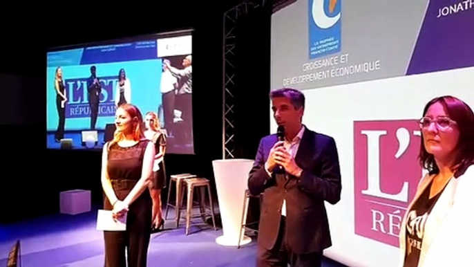 Intervention de Christophe Mahieu lors de la remise des Trophées de l’entreprise à Besançon