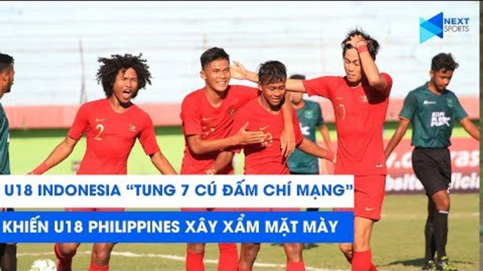 U18 Indonesia "tung 7 cú đấm" chí mạng, khiến U18 Philippines xây xẩm mặt mày | NEXT SPORTS