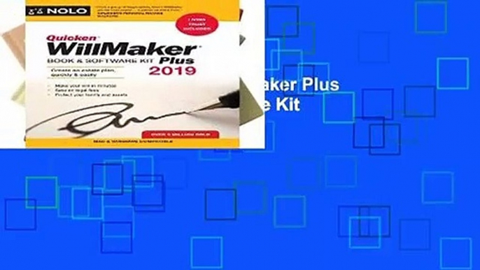 Full Version  Quicken Willmaker Plus 2019 Edition: Book   Software Kit  Best Sellers Rank : #1