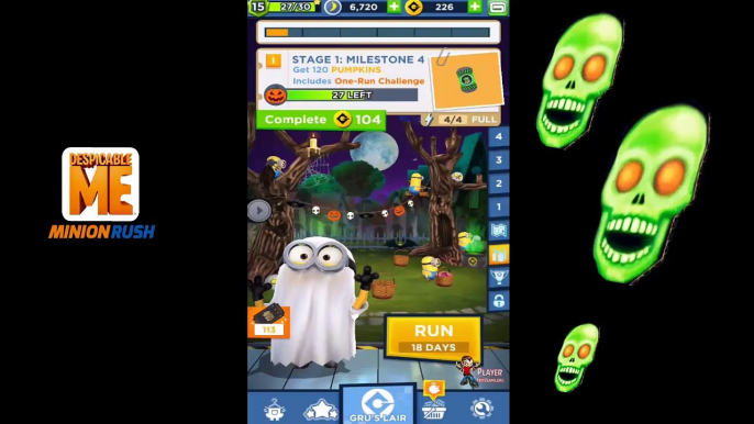 Minion Rush SPOOKY NIGHT With Ghost Minion NEW SPECIAL MISSIONS
