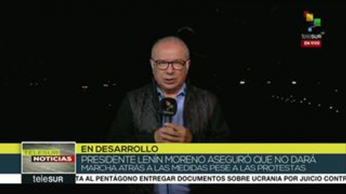 teleSUR Noticias: Pdte Moreno asegura no dará marcha atrás a paquetazo