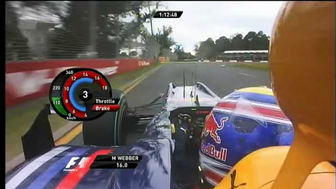 F1, Australia 2010 (FP2) Mark Webber OnBoard