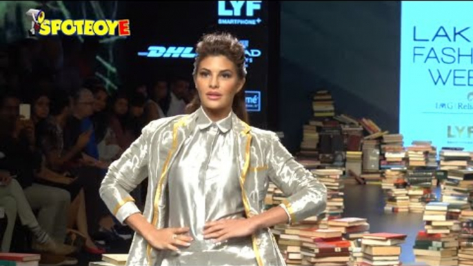 Jacqueline Fernandez walks the ramp at Lakme Fashion Week 2016  | Day 3 | Spotboy E