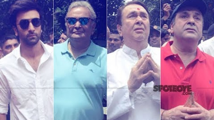 RK Studios' Ganpati Last Visarjan: Ranbir, Rishi, Randhir, Rajiv Kapoor Bid Goodbye To Elephant God