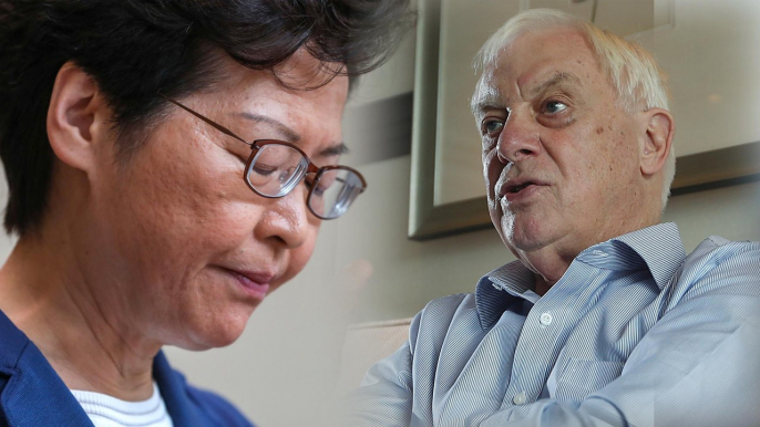 Carrie Lam hits back at Chris Patten’s criticism of Hong Kong’s anti-mask law